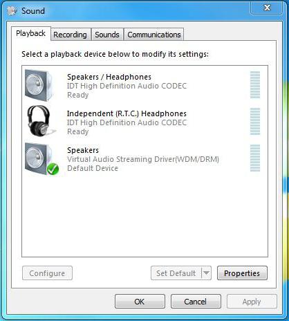Windows 7 재설치 후 헤드폰에서 사운드가 작동하지 않음