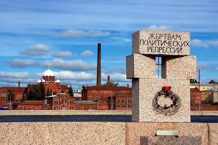 정치적 억압의 희생자 기념비, 상트 페테르부르크 : 설명, 역사. 러시아의 정치 억압 희생자 기념비