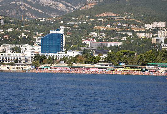 전용 해변이있는 얄타 (Yalta)의 호텔 - 바다의 멋진 휴가